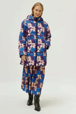 Abrigo acolchado estampado floral Camille-COMPAÑIAFANTASTICA Cheap