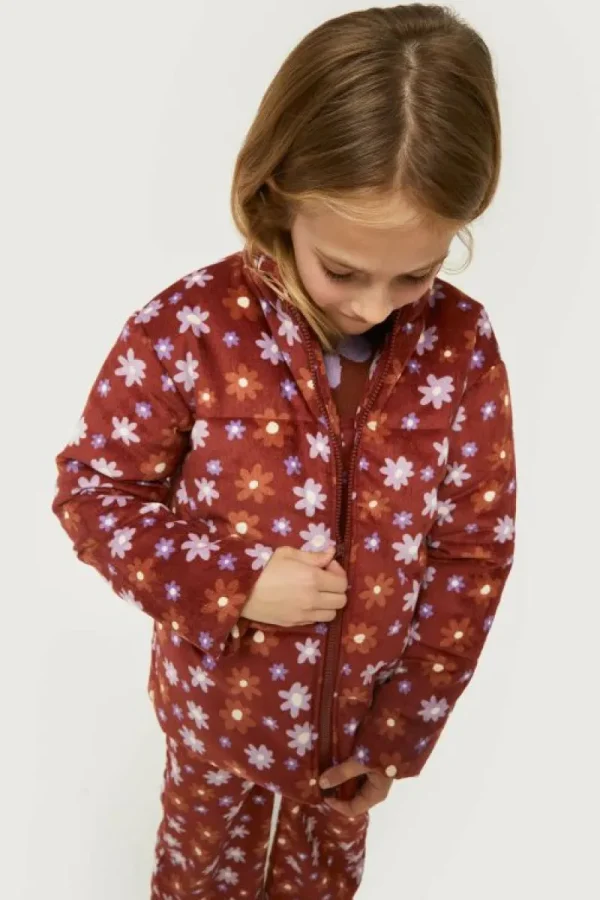 Abrigo de niña acolchado estampado floral Montana-MINI Online