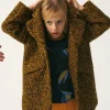 Abrigo de niña en bouclé amarillo-MINI Cheap