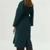 Abrigo midi abierto verde-COMPAÑIAFANTASTICA Outlet