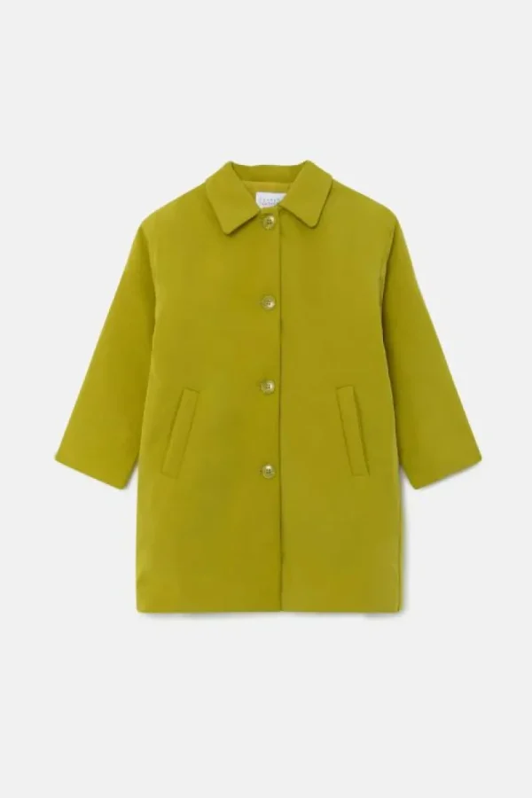 Abrigo midi unisex acolchado verde-MINI Cheap