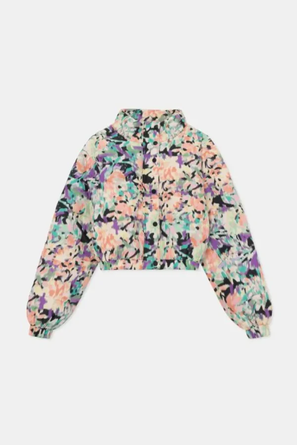 Abrigo plumífero corto con estampado fantasía-COMPAÑIAFANTASTICA Shop