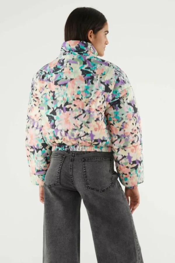 Abrigo plumífero corto con estampado fantasía-COMPAÑIAFANTASTICA Shop