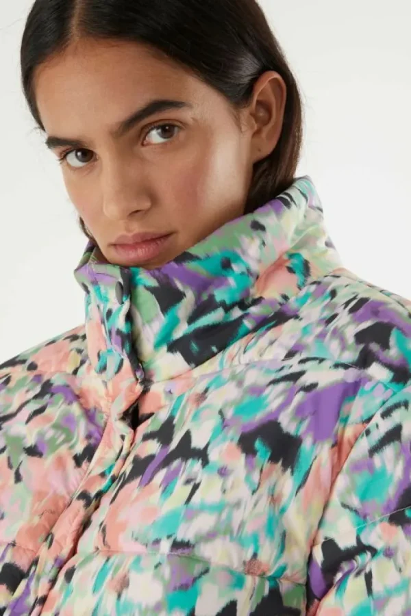 Abrigo plumífero corto con estampado fantasía-COMPAÑIAFANTASTICA Shop
