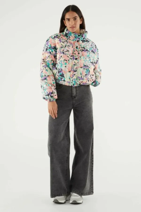 Abrigo plumífero corto con estampado fantasía-COMPAÑIAFANTASTICA Shop