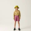 Bermudas de niña de tweed rosa-MINI Fashion