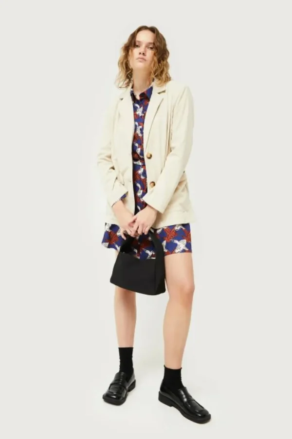 Blazer de pana blanco-COMPAÑIAFANTASTICA Best