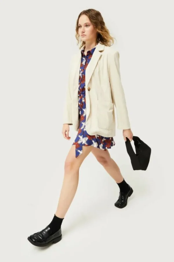 Blazer de pana blanco-COMPAÑIAFANTASTICA Best