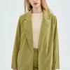 Blazer de pana verde-COMPAÑIAFANTASTICA Best