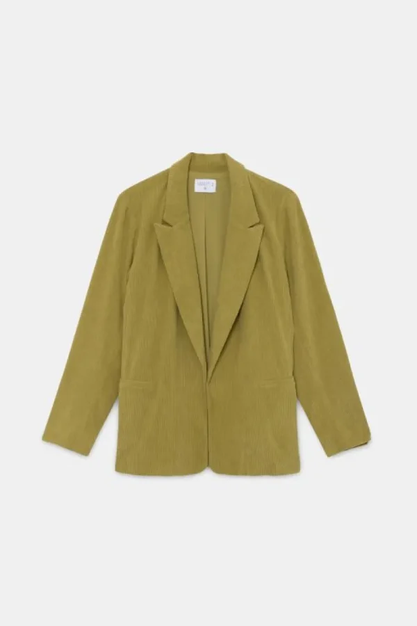 Blazer de pana verde-COMPAÑIAFANTASTICA Best