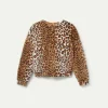 Bomber de pelo estampado de leopardo-COMPAÑIAFANTASTICA Cheap