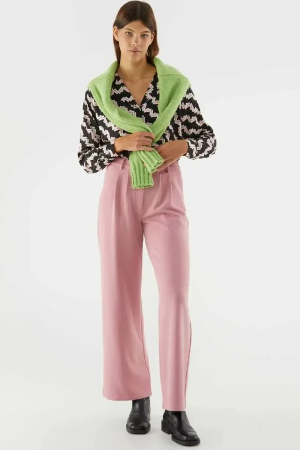 Camisa de manga larga con estampado geométrico negro-COMPAÑIAFANTASTICA Fashion