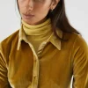 Camisa de manga larga y terciopelo amarillo amarillo-COMPAÑIAFANTASTICA Cheap