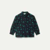 Camisa de niña estampado de corazones verdes-MINI Online