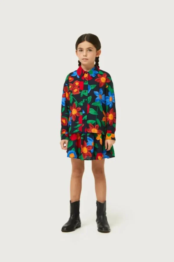 Camisa de niña estampado floral multicolor-MINI Clearance