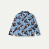 Camisa de niña estampado floral Calatea azul-MINI Fashion