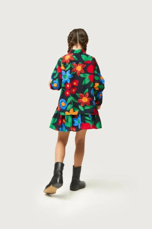 Camisa de niña estampado floral multicolor-MINI Clearance