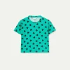 Camiseta de niña con estampado de corazones verde-MINI Best Sale