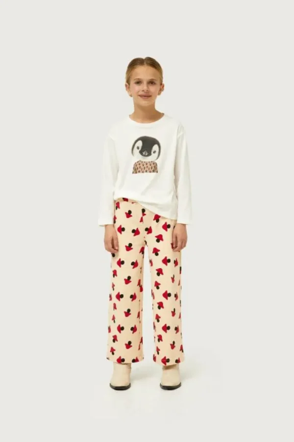 Camiseta de niña con print de pingüino blanca-MINI New