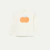 Camiseta de niña con print de calabaza blanca-MINI Outlet