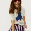 Camiseta de niña con print de gato-MINI Discount