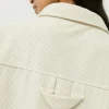 Chaqueta camisera de pana blanca-COMPAÑIAFANTASTICA Sale