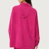 Chaqueta camisera de pana fucsia-COMPAÑIAFANTASTICA Discount