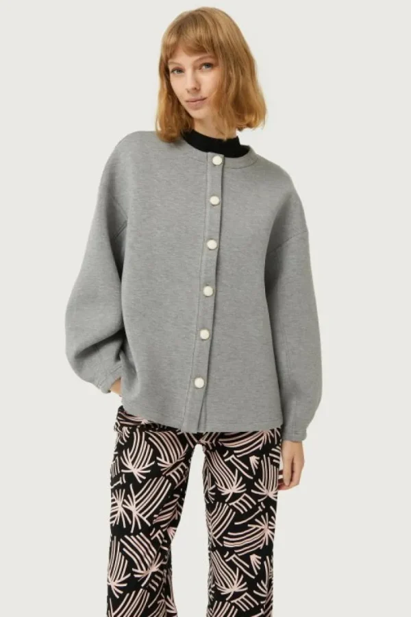 Chaqueta de neopreno gris-COMPAÑIAFANTASTICA Hot