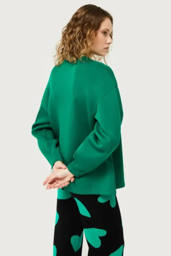 Chaqueta de neopreno verde-COMPAÑIAFANTASTICA Cheap