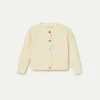 Cárdigan de niña con detalle de corazones blanco-MINI Flash Sale