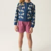 Cárdigan de niña con estampado de caballos-MINI Clearance