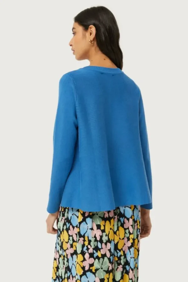 Cárdigan de punto evasé azul-COMPAÑIAFANTASTICA Cheap