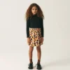 Falda corta de niña con estampado de lunares-MINI Fashion