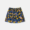 Falda corta de niña con estampado floral-MINI Store
