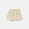 Falda corta de niña de pana beige-MINI Cheap