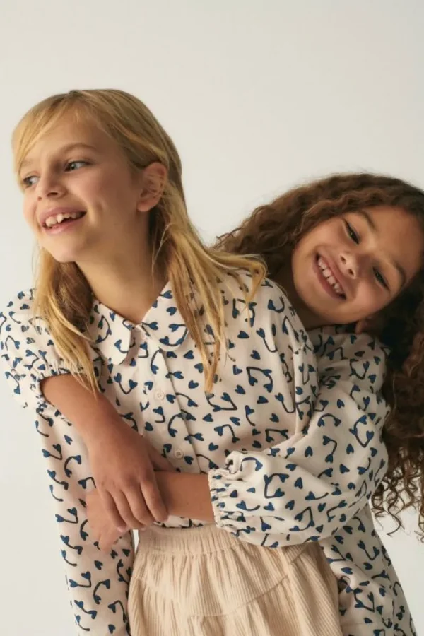 Falda corta de niña de pana beige-MINI Cheap