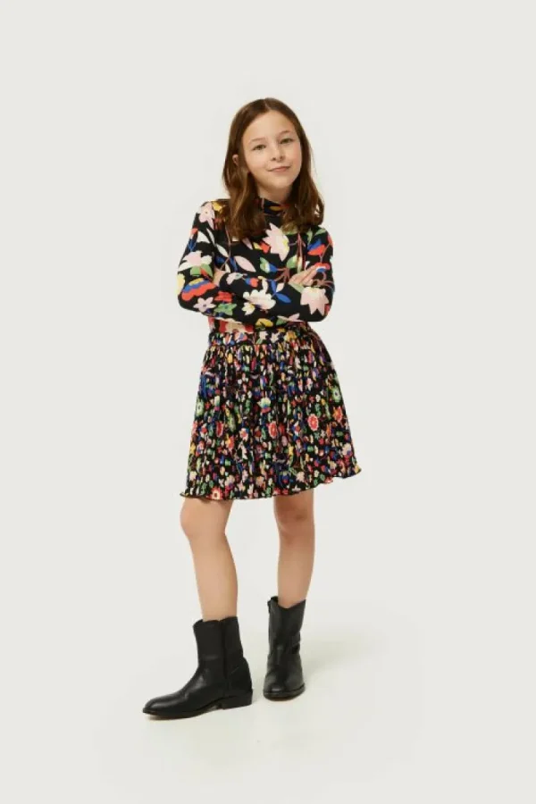 Falda corta de niña estampado floral pequeño-MINI Best Sale