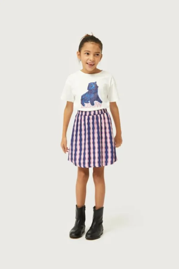 falda_corta_de_nia_estamp_0-5.webp Falda corta de niña estampado de rayas Serpentina-MINI Fashion