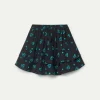 Falda corta de niña estampado de corazones verdes-MINI Cheap