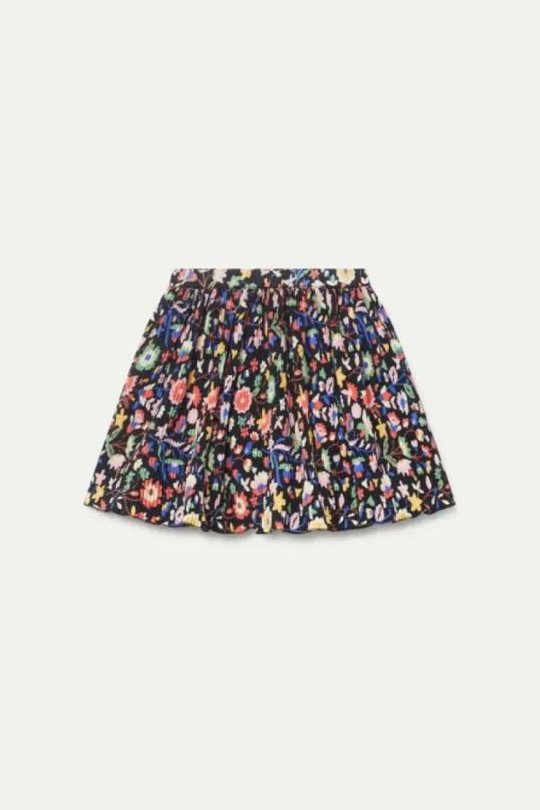 Falda corta de niña estampado floral pequeño-MINI Best Sale