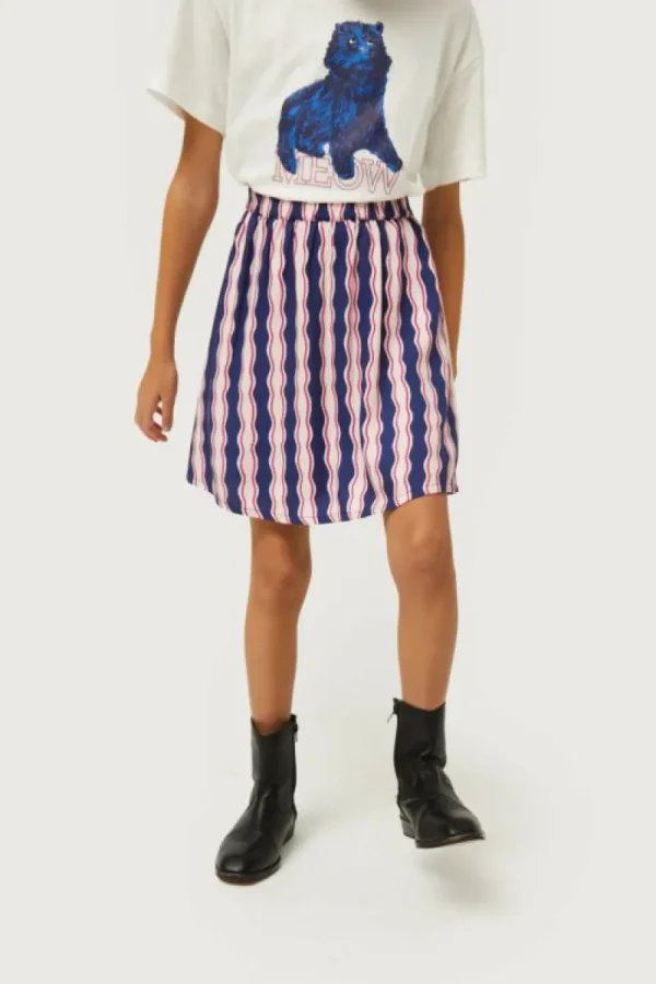 falda_corta_de_nia_estamp_2-5.webp Falda corta de niña estampado de rayas Serpentina-MINI Fashion