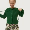 Falda corta de niña estampado geométrico verde-MINI Fashion
