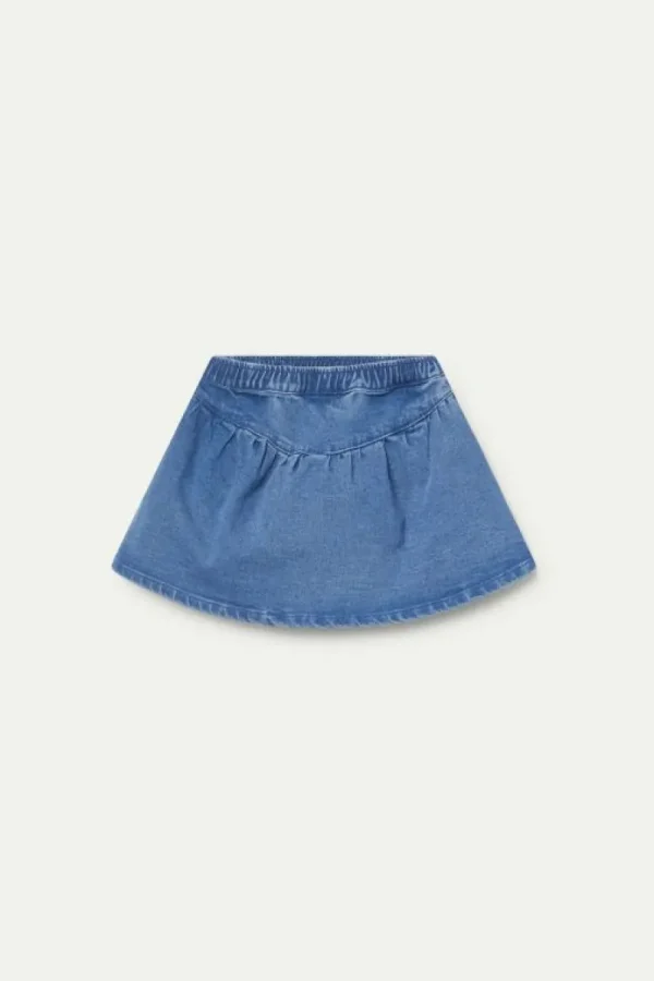 Falda corta de niña vaquera azul-MINI Store