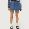 Falda corta de niña vaquera azul-MINI Store