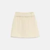 Falda corta de niña vaquera blanca-MINI Best Sale