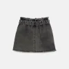 Falda corta de niña vaquera negra-MINI Hot