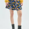 Falda corta evasé con estampado floral-COMPAÑIAFANTASTICA Fashion