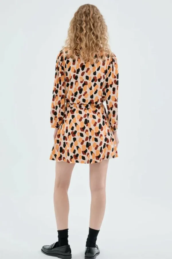 Falda corta evasé con estampado de lunares-COMPAÑIAFANTASTICA Cheap