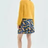 Falda corta evasé con estampado floral-COMPAÑIAFANTASTICA Fashion