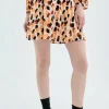 Falda corta evasé con estampado de lunares-COMPAÑIAFANTASTICA Cheap